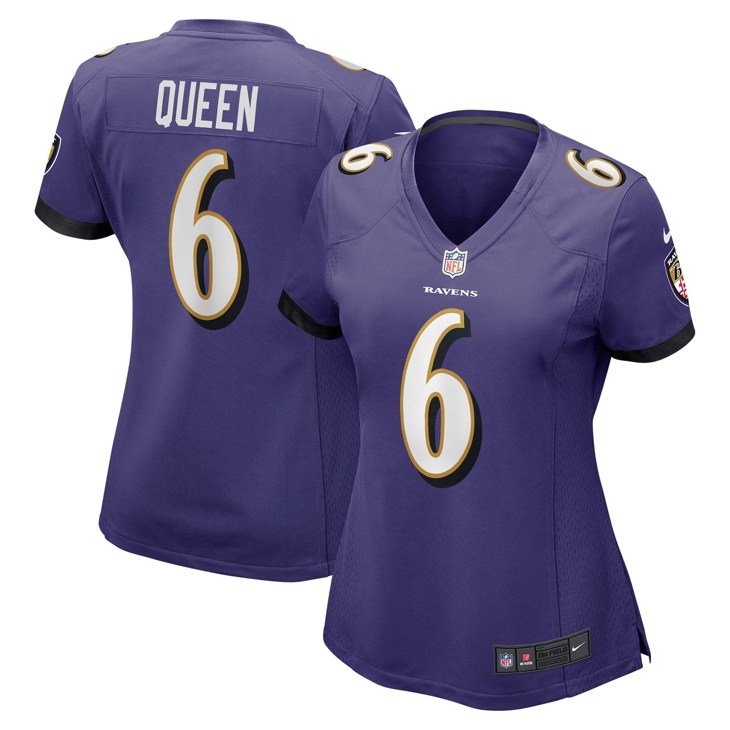 Women's Nike Patrick Queen Purple Baltimore Ravens Game Player Jersey