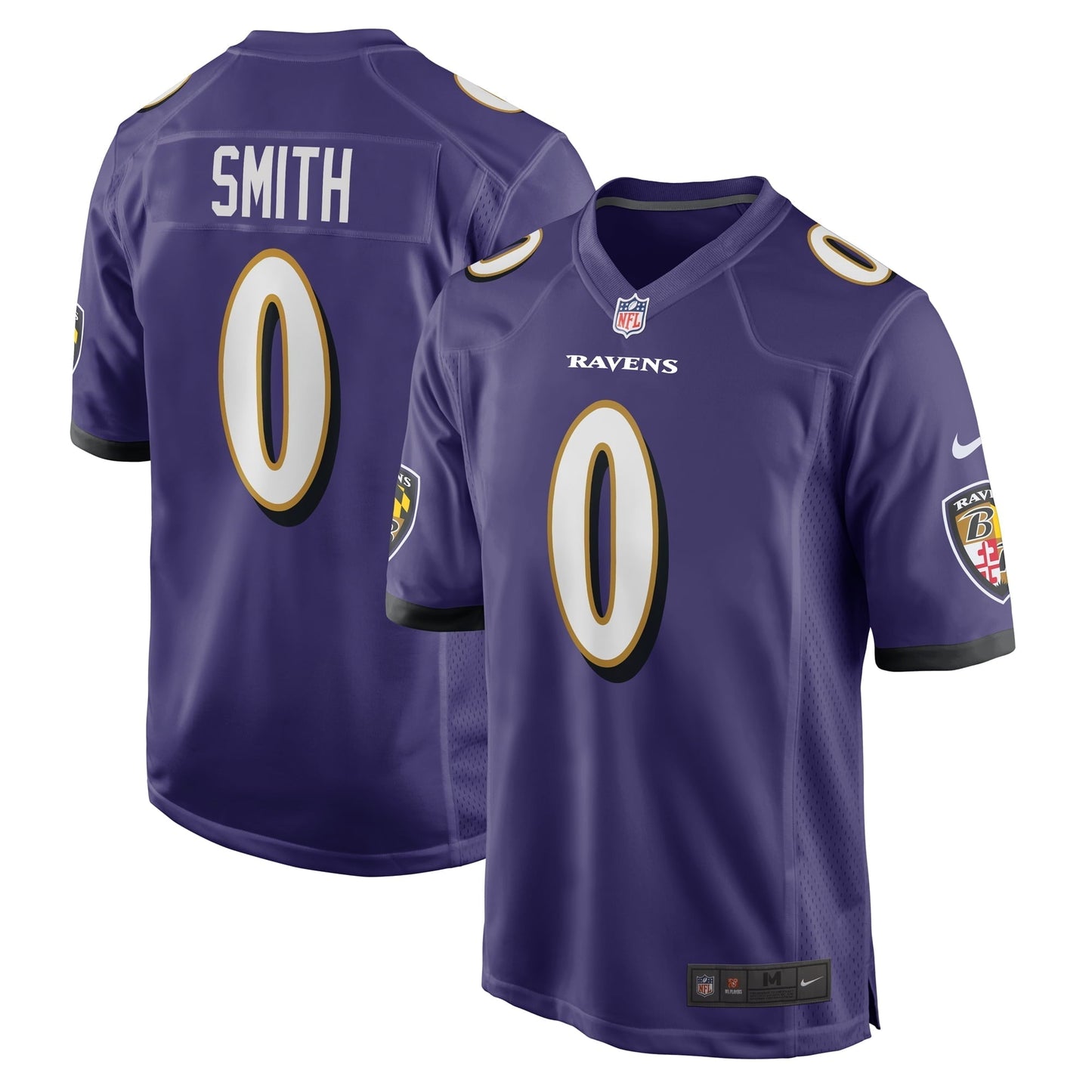 Men's Nike Roquan Smith Purple Baltimore Ravens Team Game Jersey