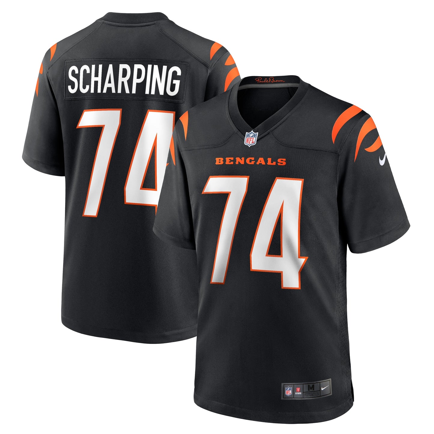 Max Scharping Cincinnati Bengals Nike Game Player Jersey - Black