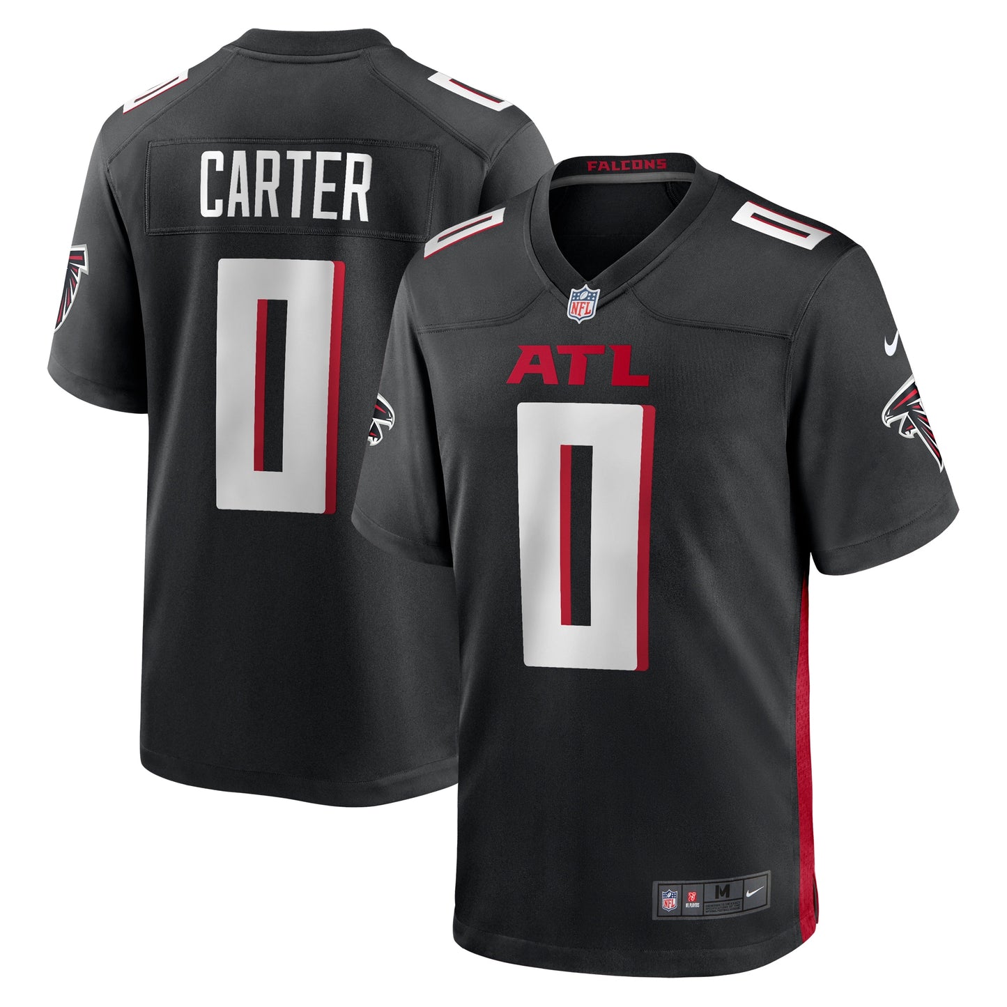 Lorenzo Carter Atlanta Falcons Nike Game Player Jersey - Black