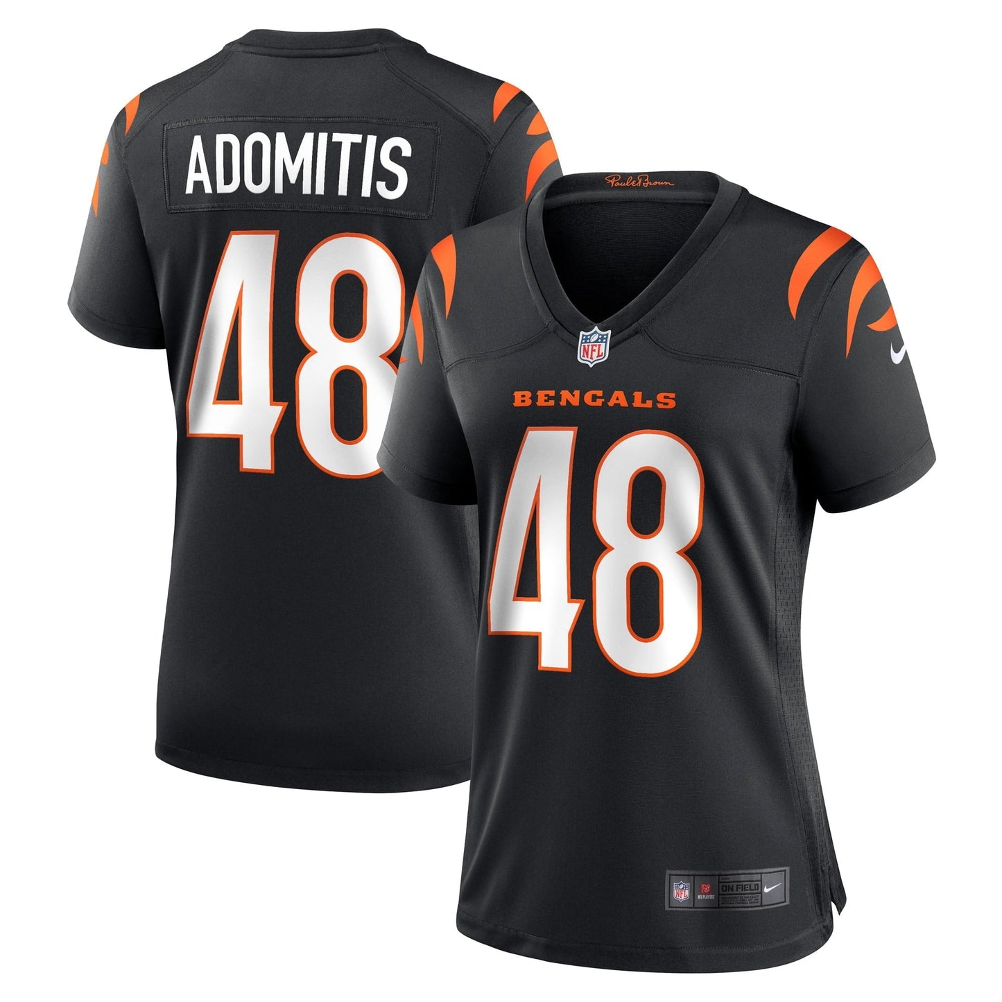 Women's Nike Cal Adomitis Black Cincinnati Bengals Game Player Jersey