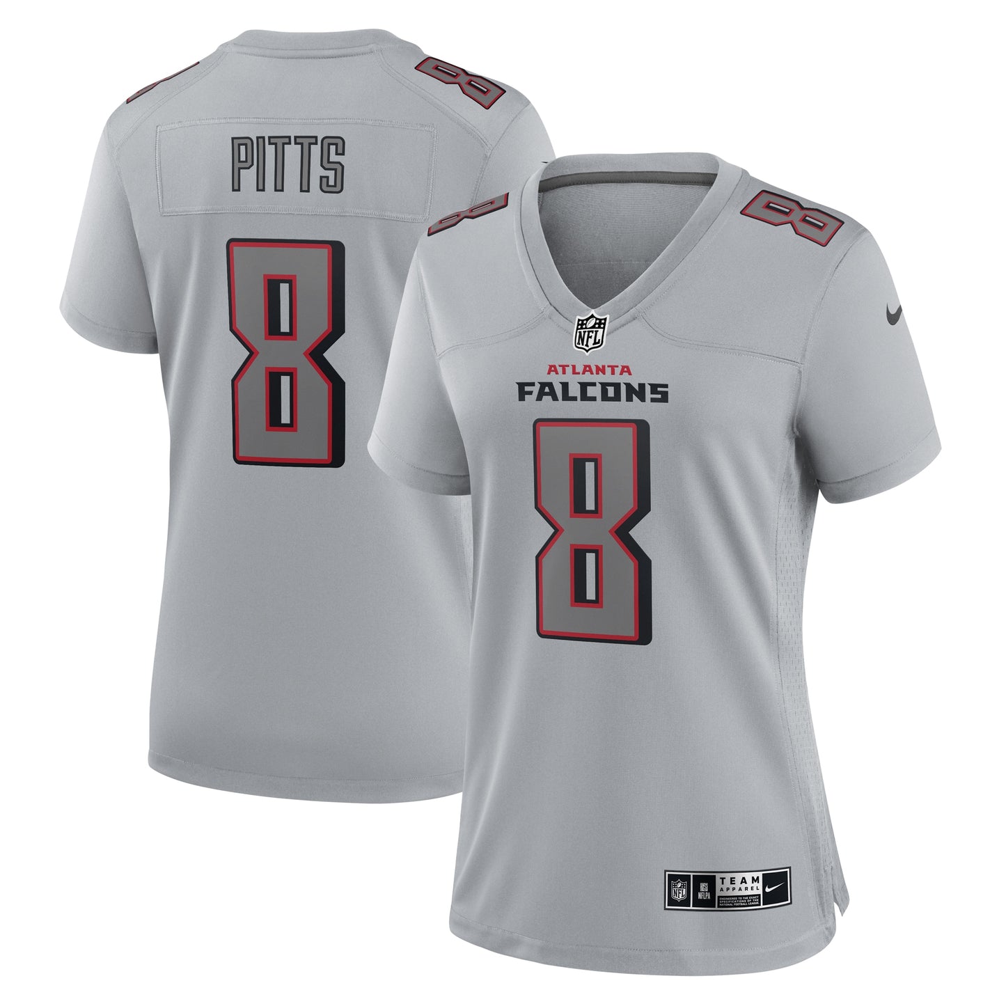 Kyle Pitts Atlanta Falcons Nike Women's Atmosphere Fashion Game Jersey - Gray